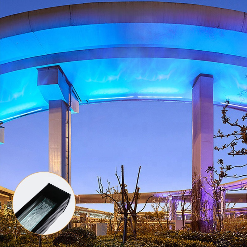 DMX512rgbw 1000mm IP65 80W 3D Decorative LED Wall Washer Light Outdoor Water Pattern Lamp with Aluminum Body